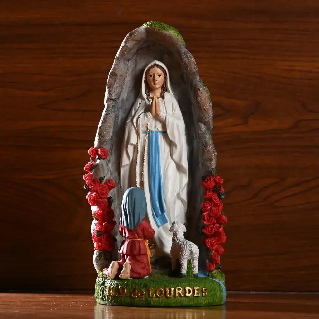 Our Lady of Guadalupe Virgin Mary Resin Statue Figurine Decoration Ornament