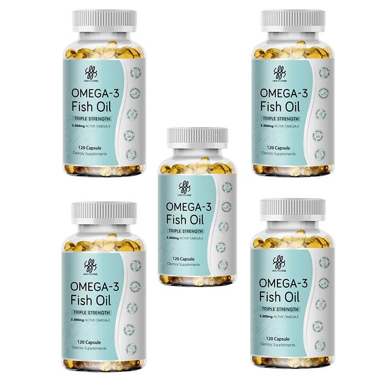 3600mg Triple Strength Omega 3  Fish Oil Supplement Rich EPA & DHA, Omega 3 Supplements for Heart, Brain & Immune Support