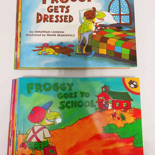 Click to read the Froggy series of 21 English story picture books to support young talent