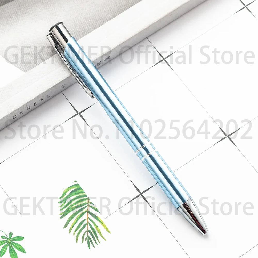 100 50 20 Pcs Custom Ballpoint Pen Metal Pen Support Custom Logo Advertising Wholesale Personalized Pen Advertising Gift