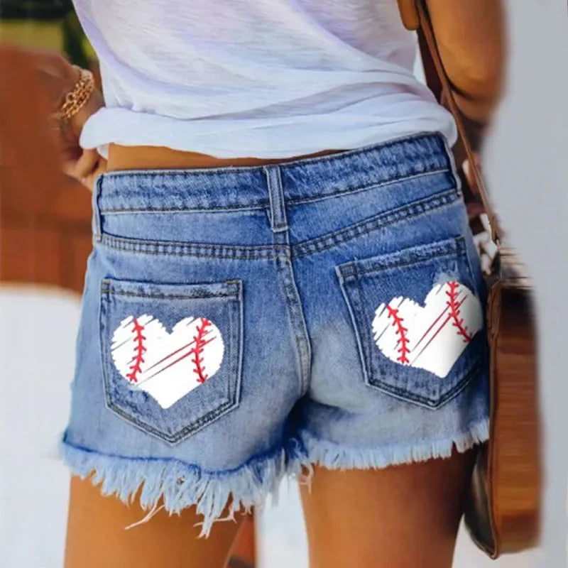 Ripped Vintage Denim Women Jeans Shorts