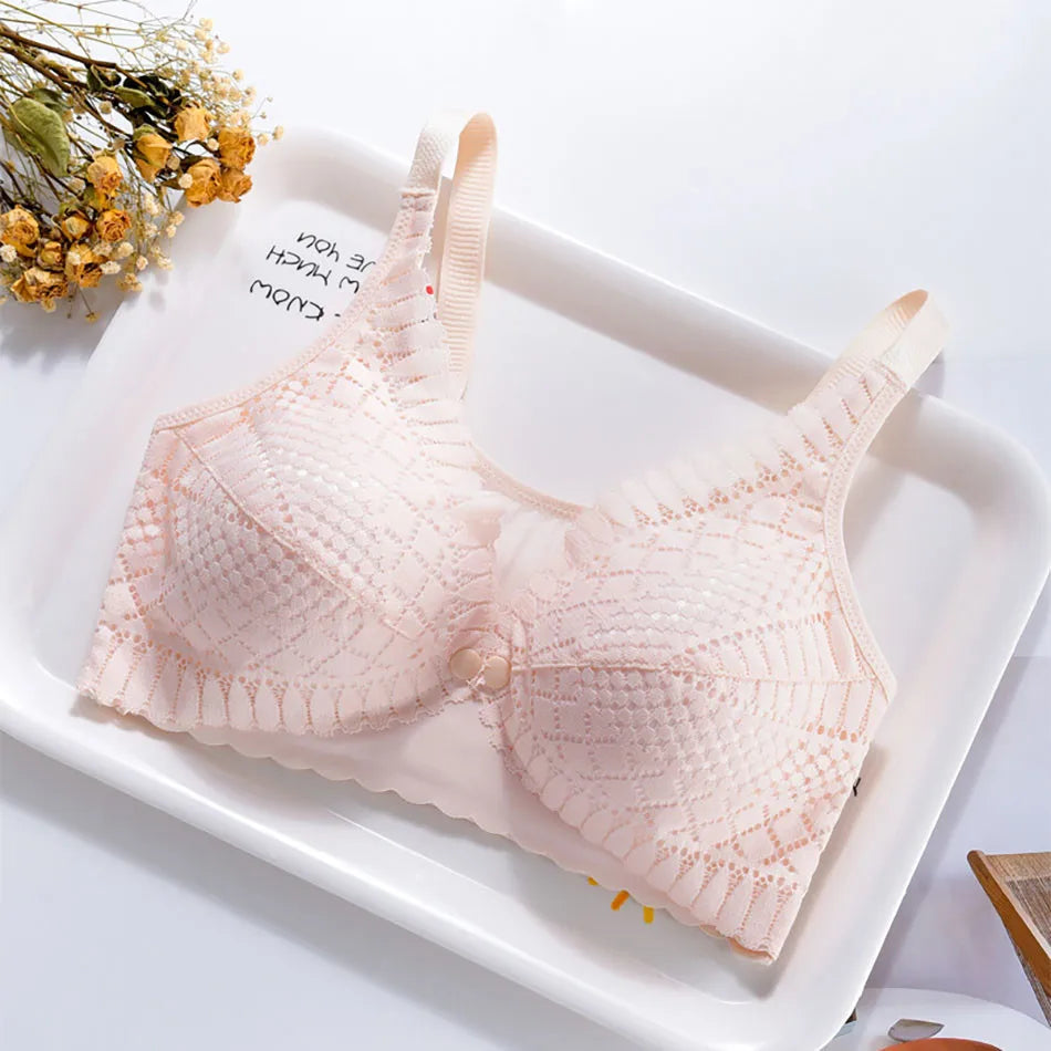 Pregnant Women Front Button Opening Convenient Breastfeeding Bra Comfortable Prevent Sagging Without Steel Rings Women Bra