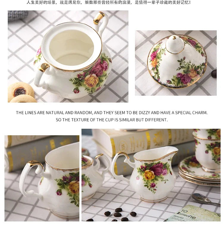 English Bone China Coffee cup Afternoon Tea cup Old Town Rose European Coffee Cup Plate Wedding Birthday Gift