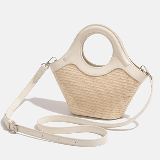 Luxury Design Women Handmade Rattan Totes Shoulder Bag