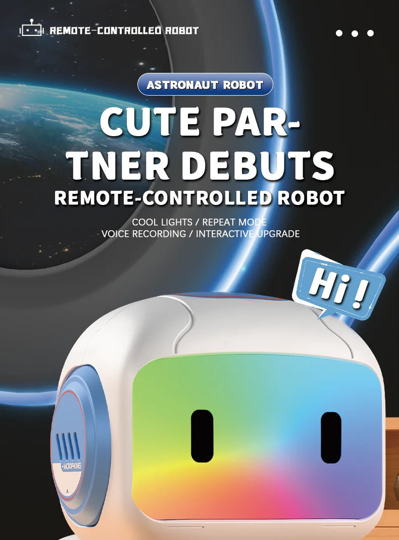 Intelligent remote control robot, interactive recording, lighting, music, dance toys, birthday gifts for boys and girls