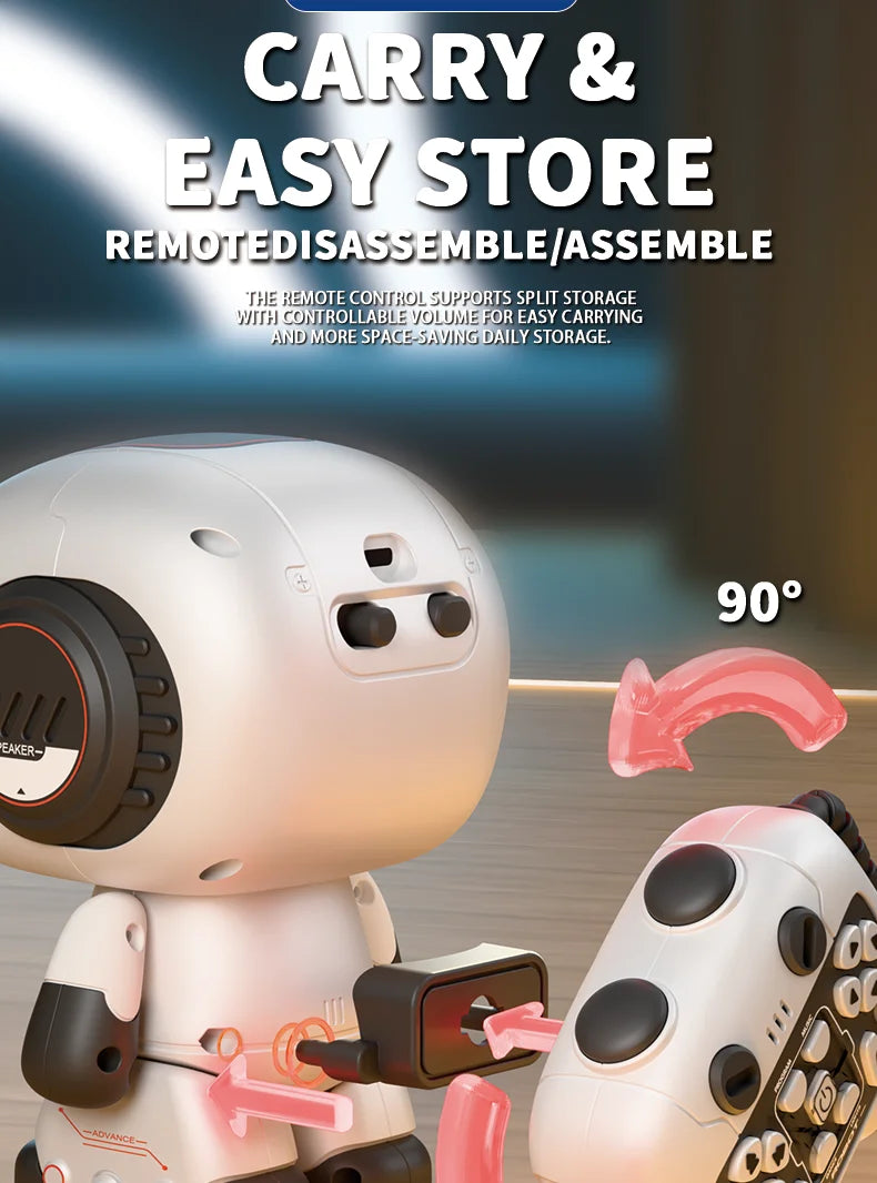 Intelligent remote control robot, interactive recording, lighting, music, dance toys, birthday gifts for boys and girls
