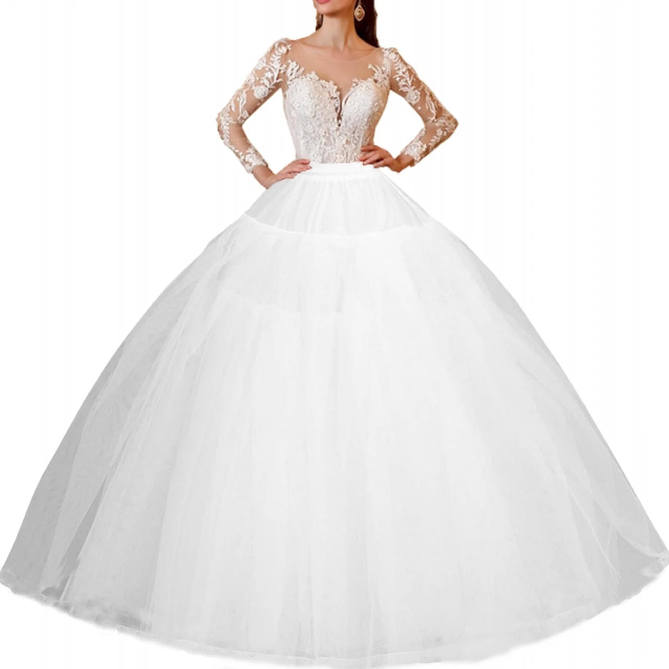 Bridal Wedding Petticoat Underskirt Ball Gown Crinoline Slip Underskirt Petticoats