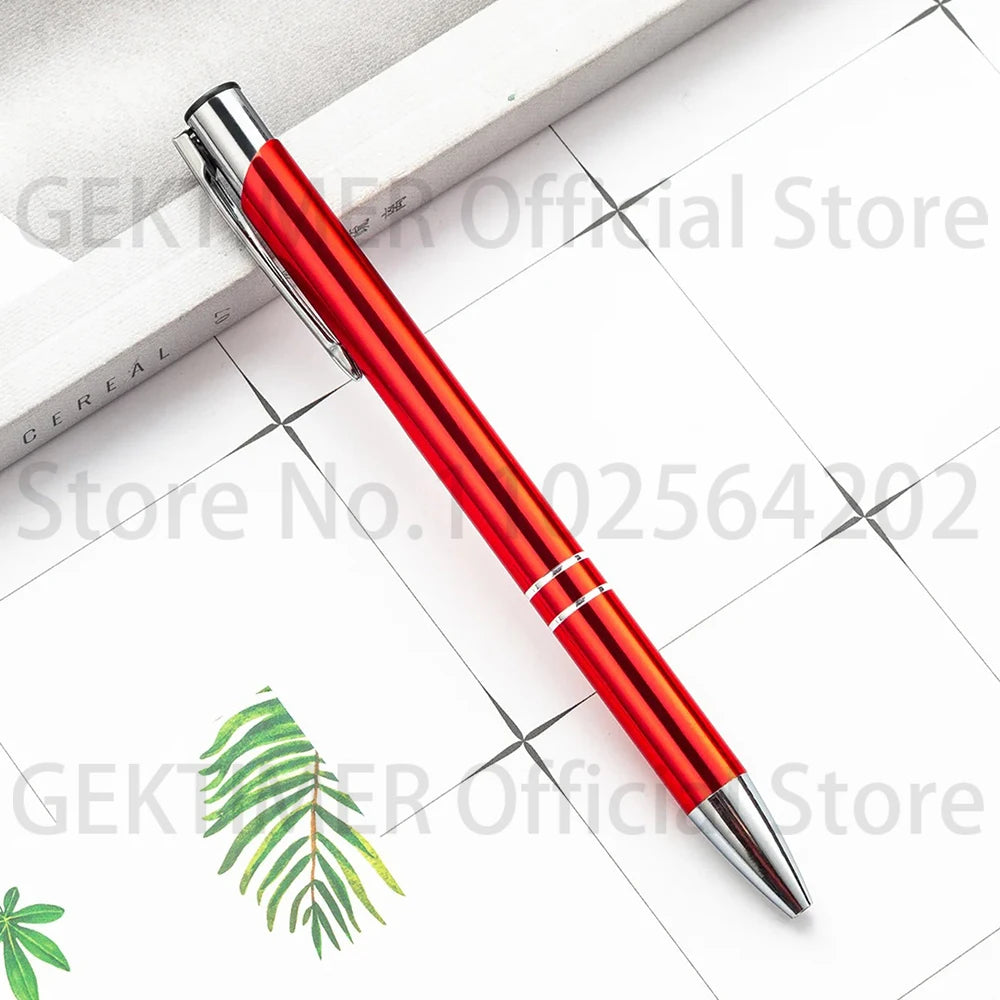 100 50 20 Pcs Custom Ballpoint Pen Metal Pen Support Custom Logo Advertising Wholesale Personalized Pen Advertising Gift