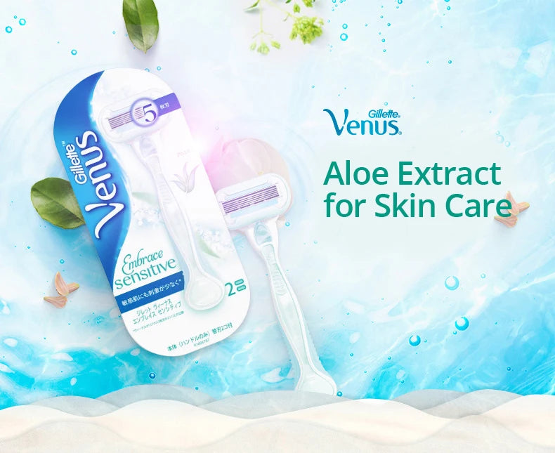 Gillette Venus 5-layer Blade Refill Razor Blades Extra Smooth Sensitive Skin Soap Bar for Women Body Shaving