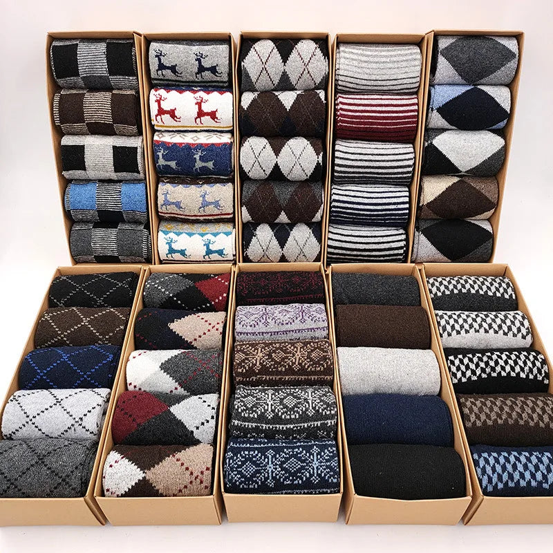 High Quality 5 Pairs Casual Cotton Male Boy Socks