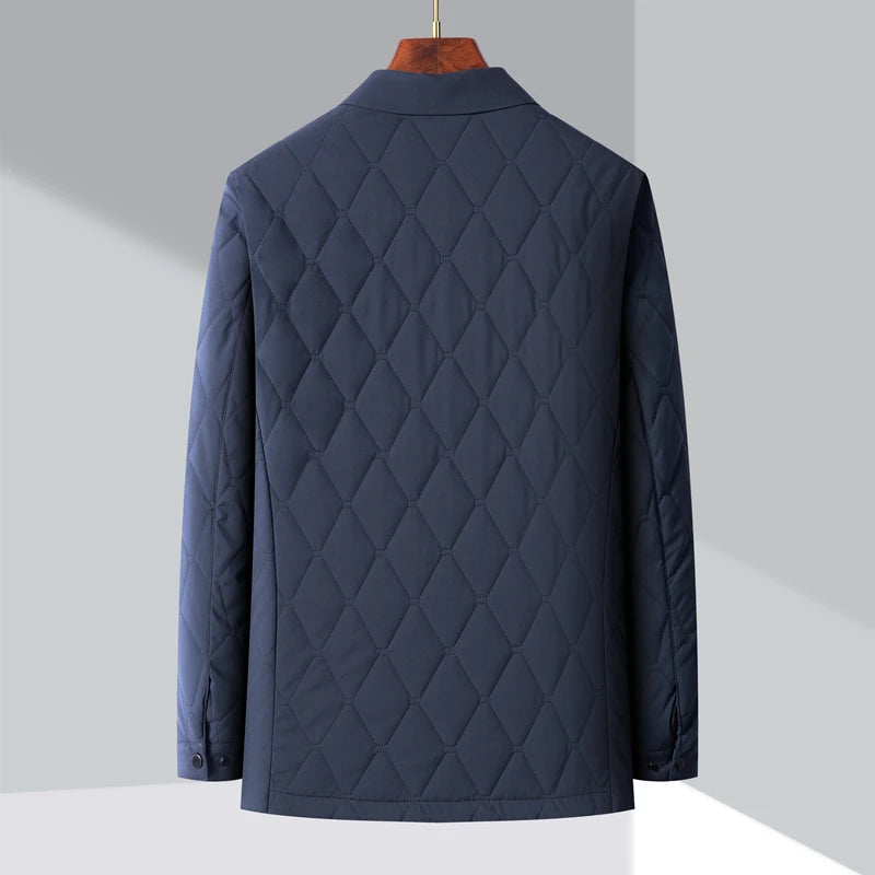 Men's padded Casual Warm Windproof Lapel Fleece Coat Jacket