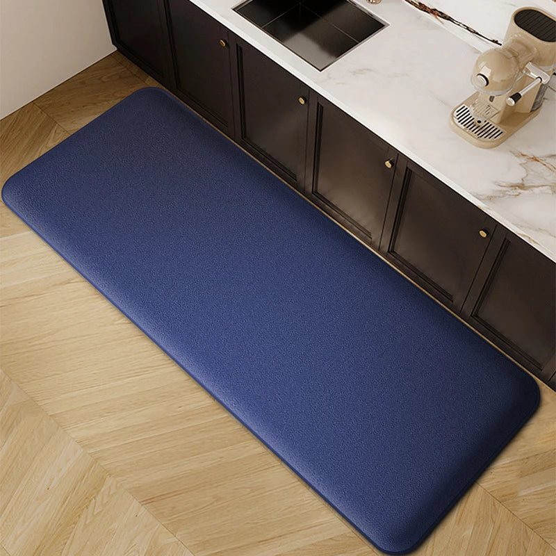 1pc long strip thickened kitchen floor mat flannel non-slip bathroom absorbent mat home door dirt-resistant