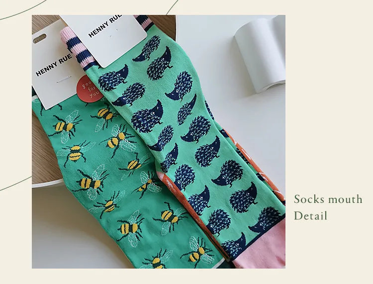 Fashion Colorful Spring Autumn Women's Socks