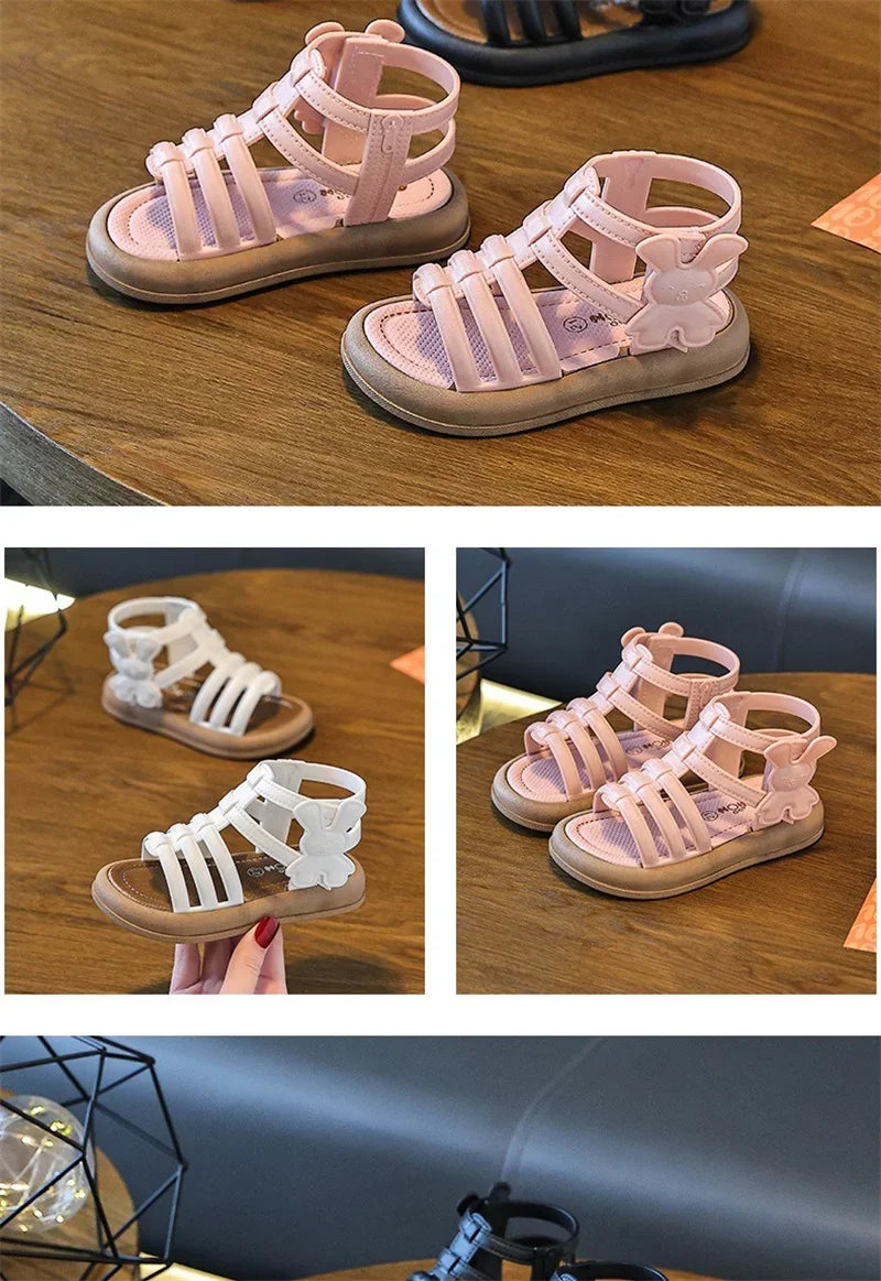Summer Girls Soft Bottom Sandals Open-toe 1-3 yrs