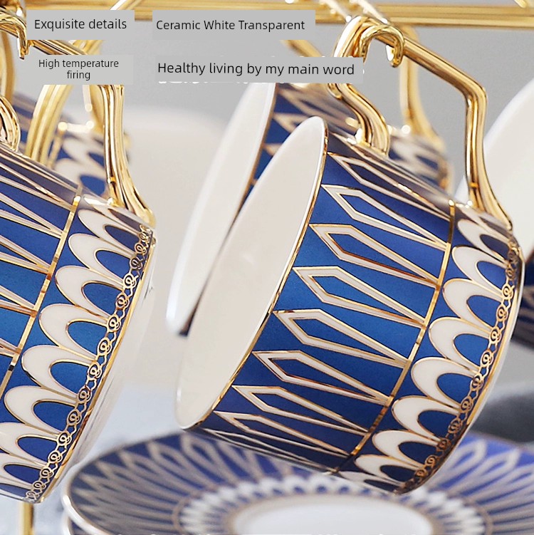 Luxury Gold Plated Ceramic Dinnerware