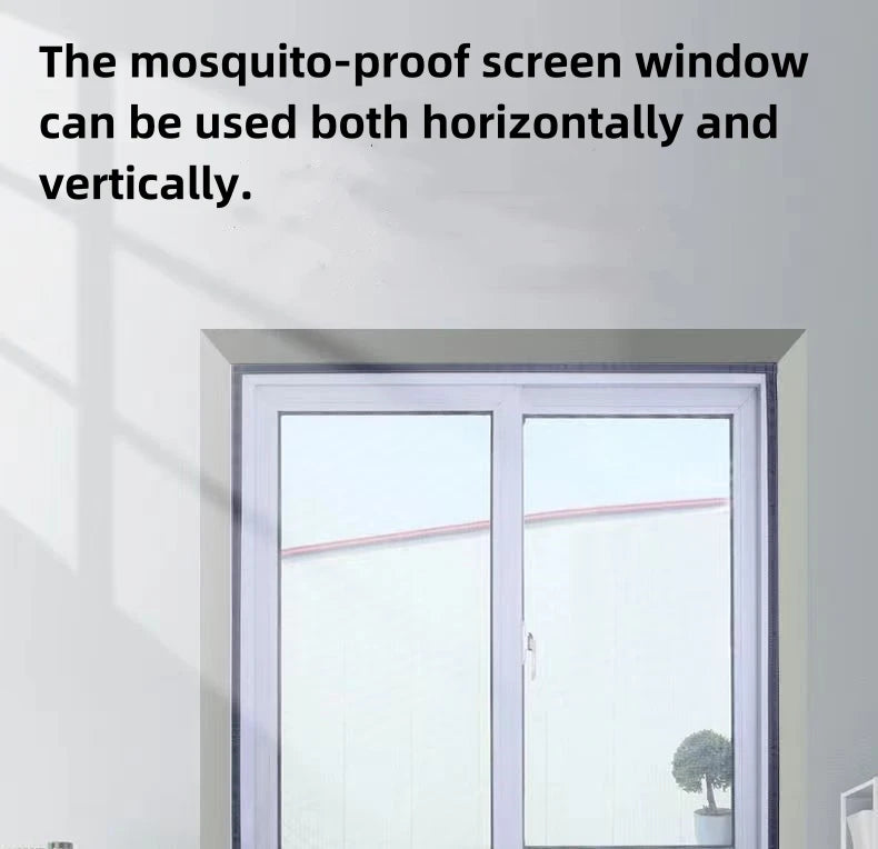 Summer mosquito proof door and window screens, available in various sizes (white) [Size 105 cm - 130cm