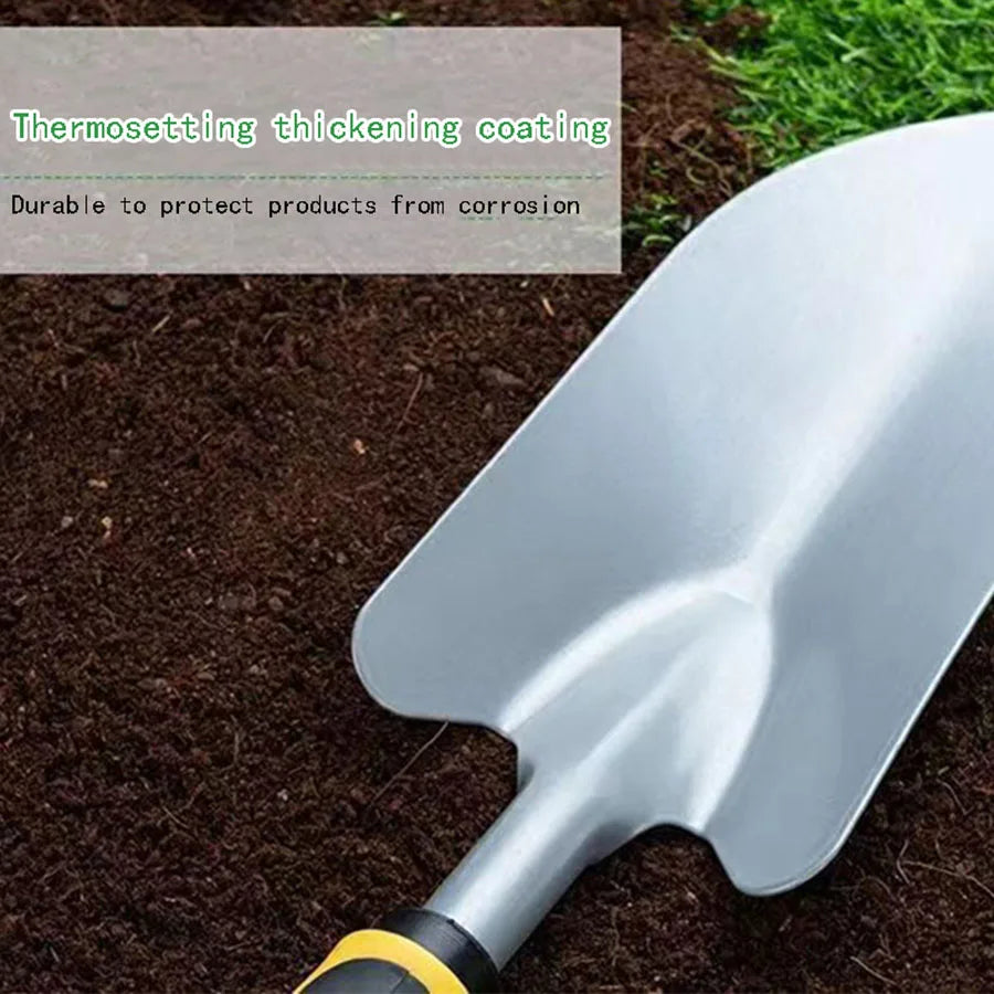 Tree Planting 4-piece Outdoor Tools Hoe Spade Dual-purpose Gardening Digging & Weeding Tool Small Shovel Potted Plant