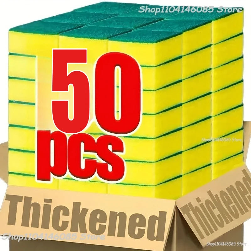 Kitchen Dishwashing Soft Absorbent Sponge Cleaning Rub Pot Rust Scouring