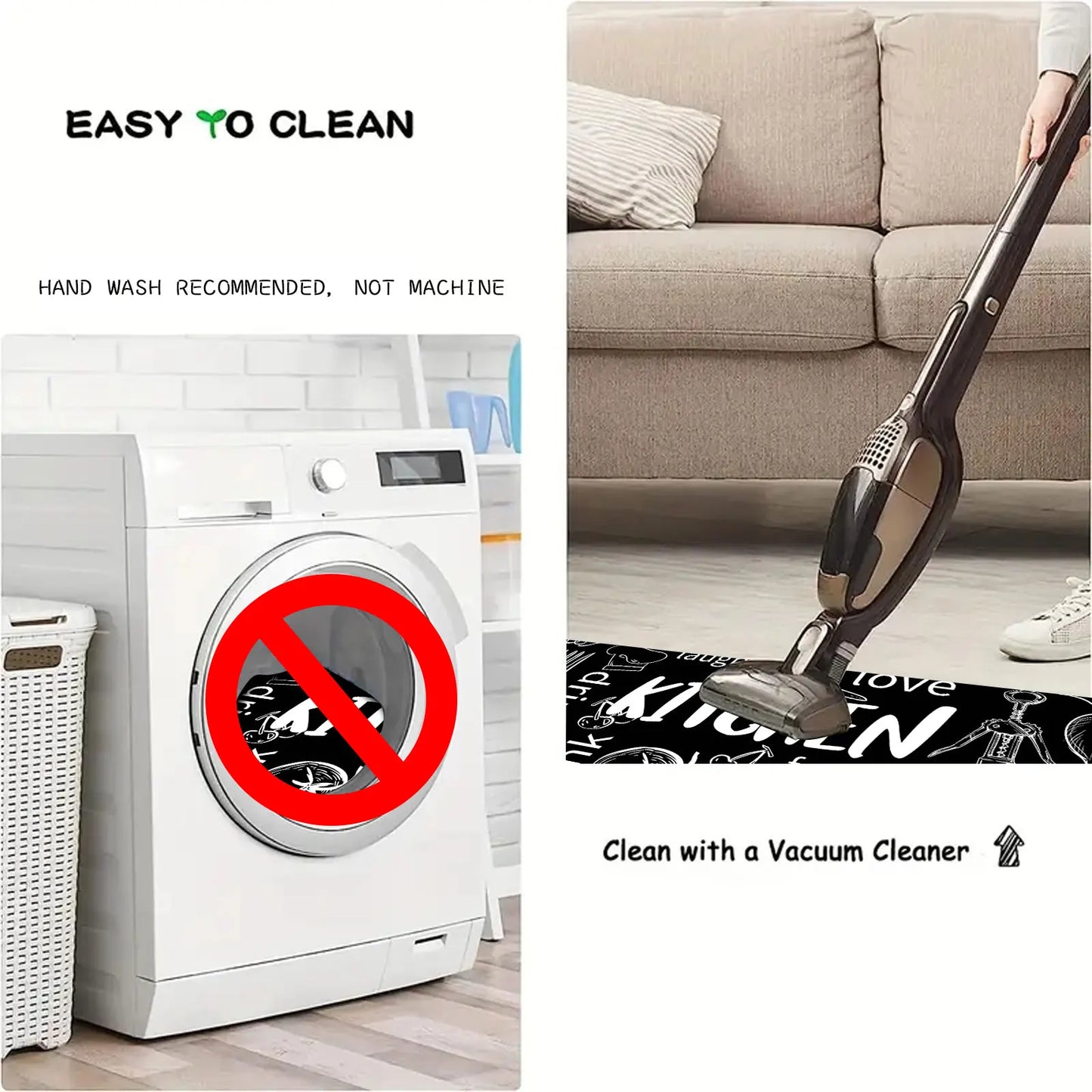1pc long strip thickened kitchen floor mat flannel non-slip bathroom absorbent mat home door dirt-resistant