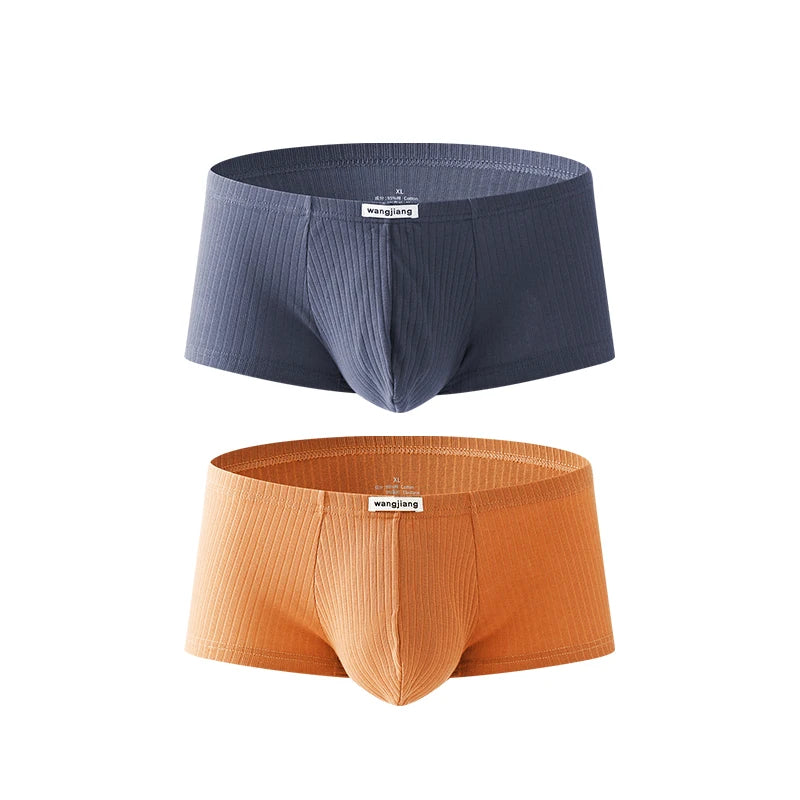 Men's Low-Rise Breathable Underwear Elastic Trunks Shorts U Convex Underpants