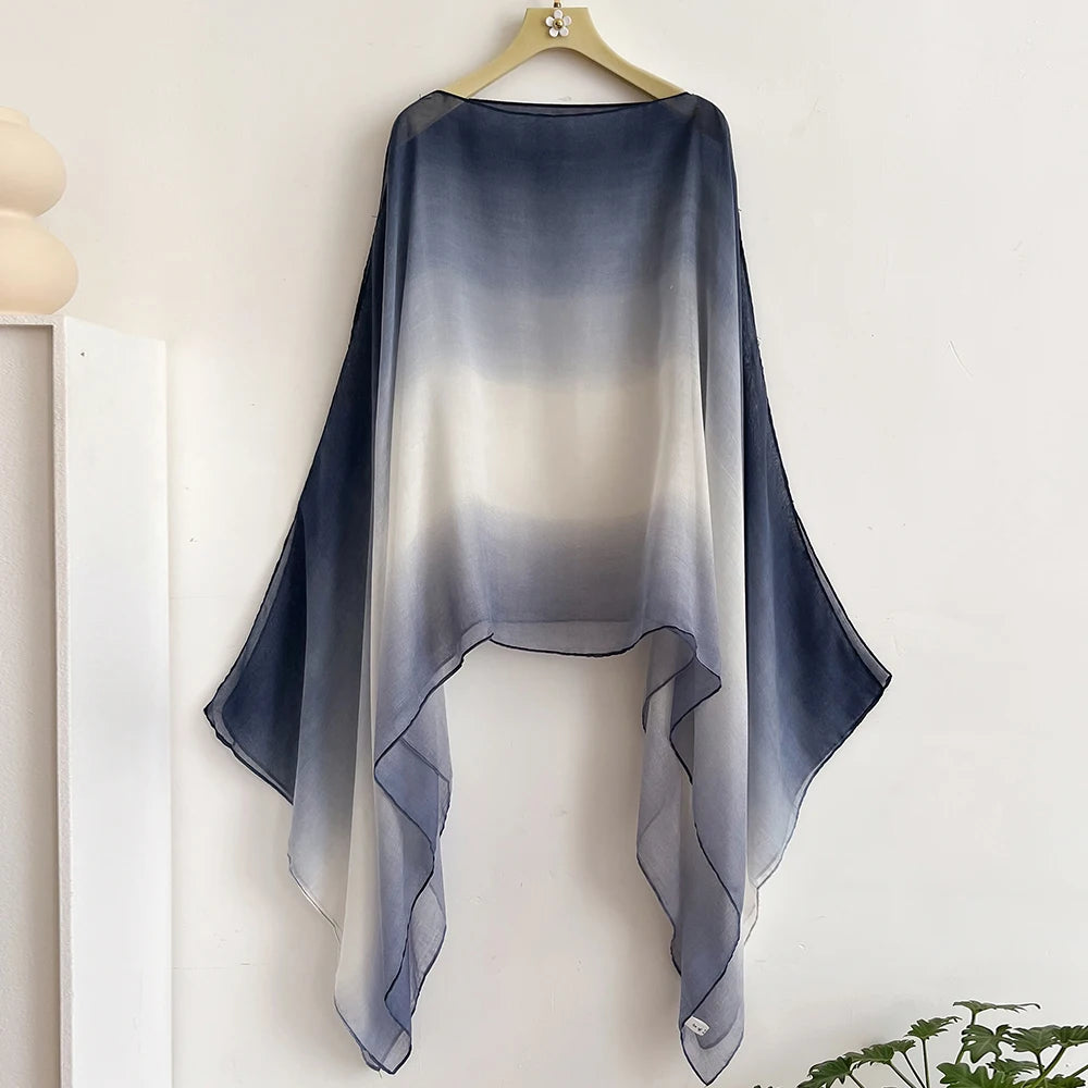 Spring and Summer Women Plain Color Travel Cotton Linen Shawl