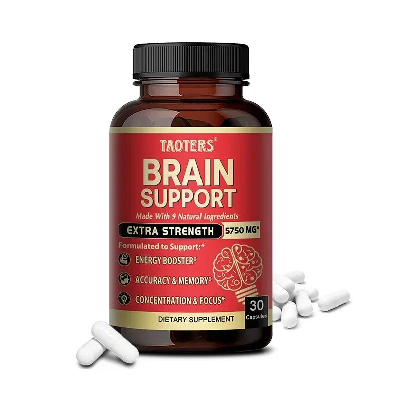 Ashwagandha+Ginkgo Biloba Root Extract Capsules, Improves Mood and Stress, Boosts Sleep and Energy, Helps Boost Memory and Focus