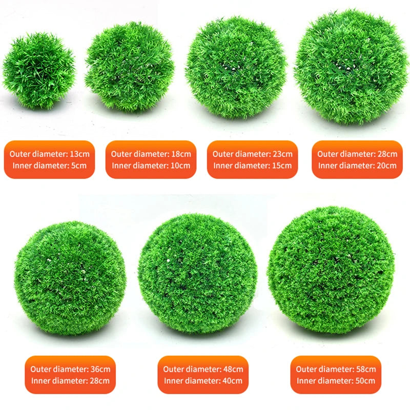Artificial Plant Green Grass Ball Plant Decoration