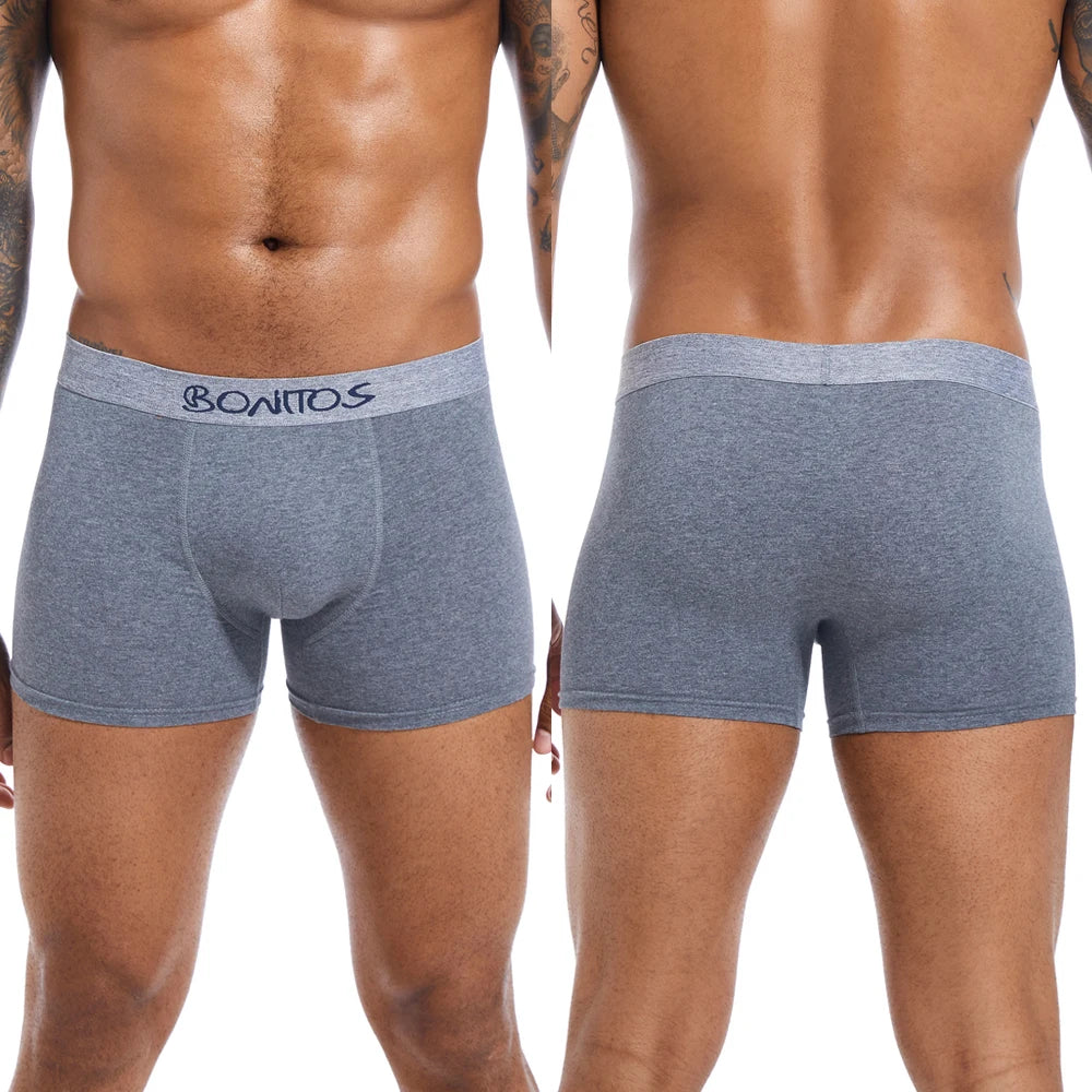4pcs Men Underwear Cotton Boxer Shorts