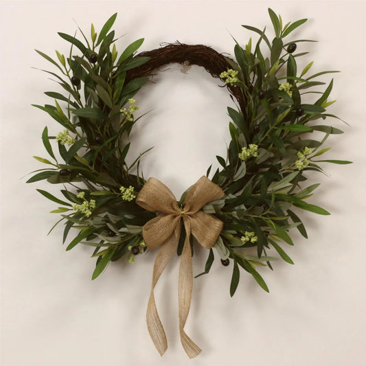 Bow Ribbon Easter Eggs Wreath Front Door Decor