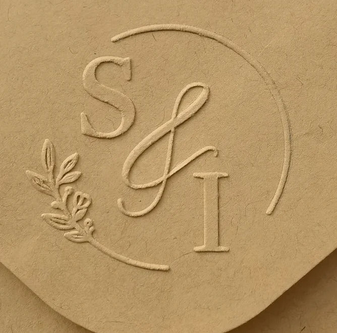 Custom Initials Embosser stamp,Book Embosser Personalized Wedding Embossing Stamp, Address Stamp, Form the Library Embosser
