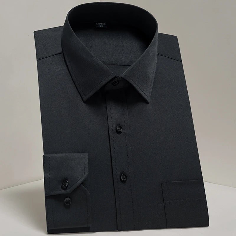 Men's Classic Long Sleeve Standard-fit Dress Shirts