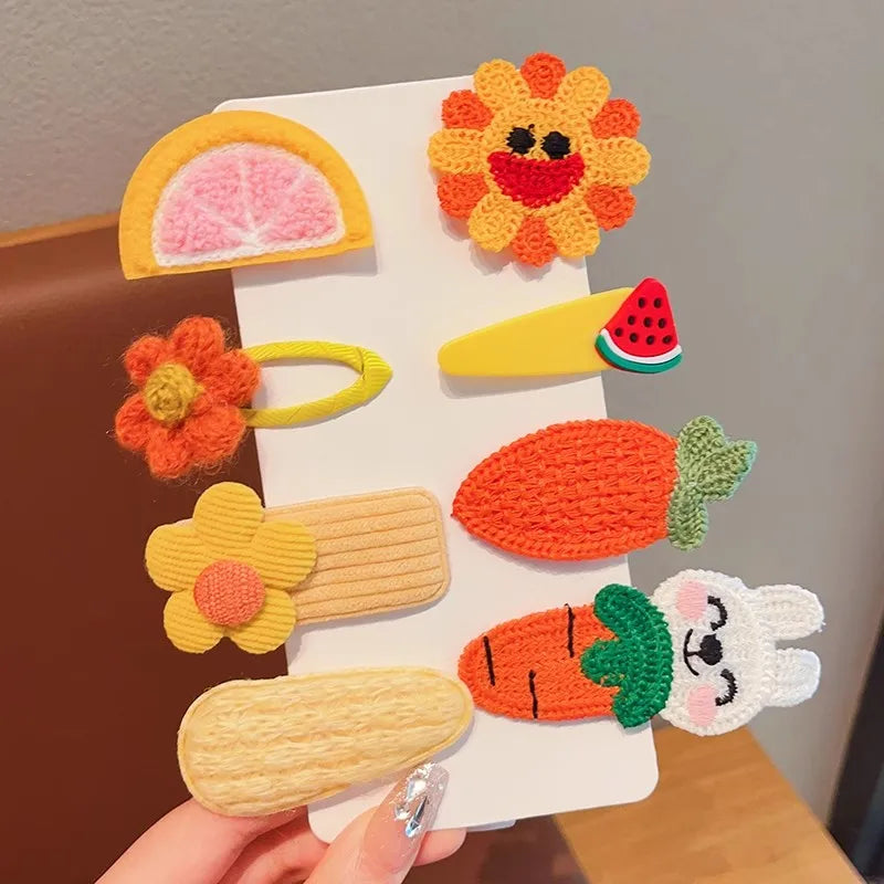 Children's Plush Hairpins Clip Side Barrettes