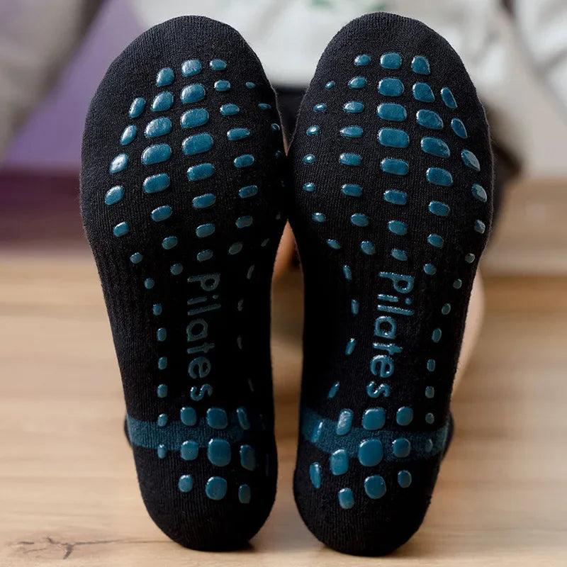 Yoga Unisex Cotton Socks Professional Silicone Non-slip Pilates Socks Large Size Indoor Floor Gym Fitness Dance Sports Socks