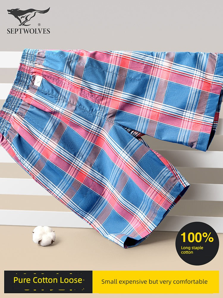 SEPTWOLVES Cotton Large Size Household Underwear Sports Men