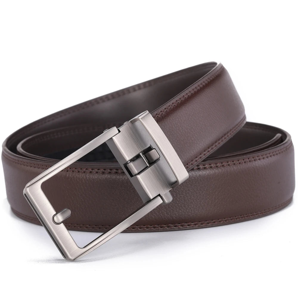Men Luxury Buckle Genuine Leather Belt