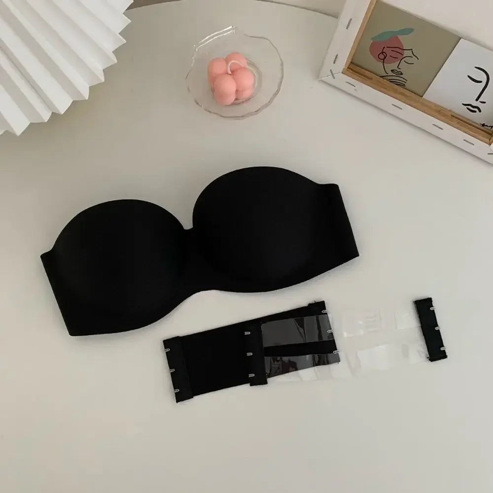 Women Push Up Invisible Bras Strapless Seamless