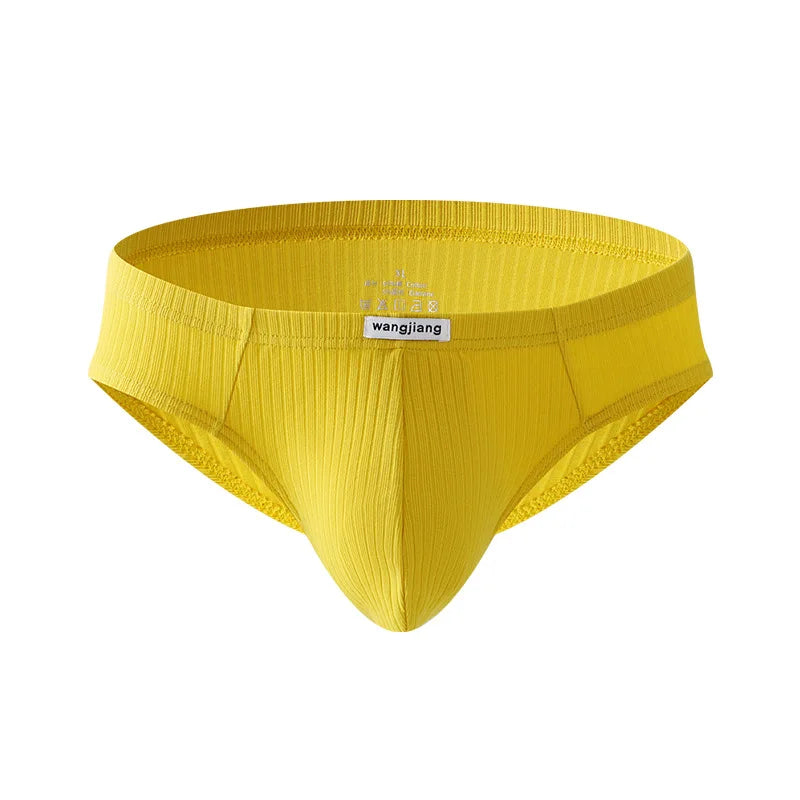 Soft Cotton Briefs Men Sexy Pouch Underwear Sweat Absorption Underpants Breathable