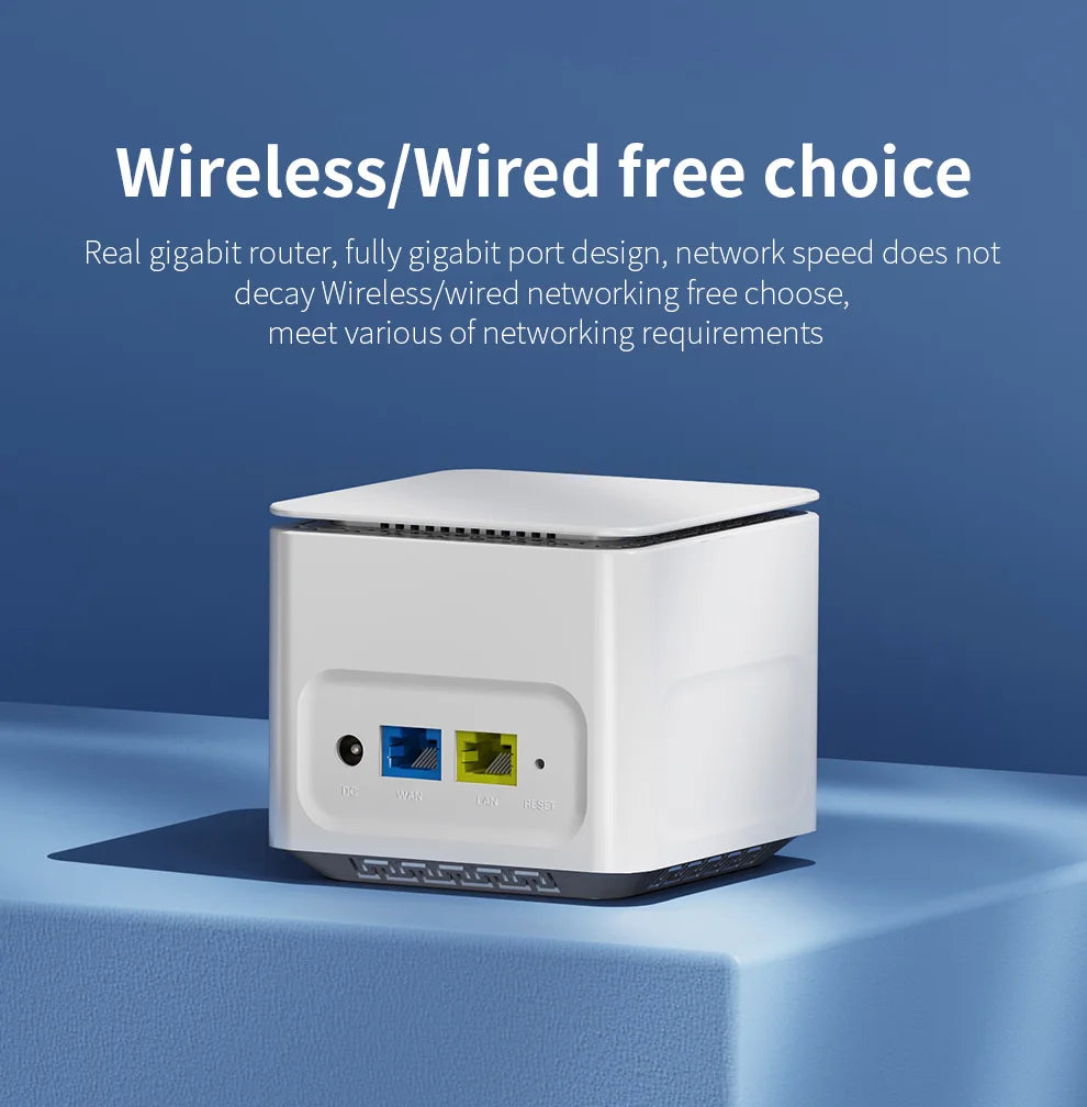 Comfast AC1200 Gigabit Dual Band Mesh Router 2.4G&5GHz 11AC Router Easy Mesh Andlink WiFi Router 4*5dBi Full House Coverage