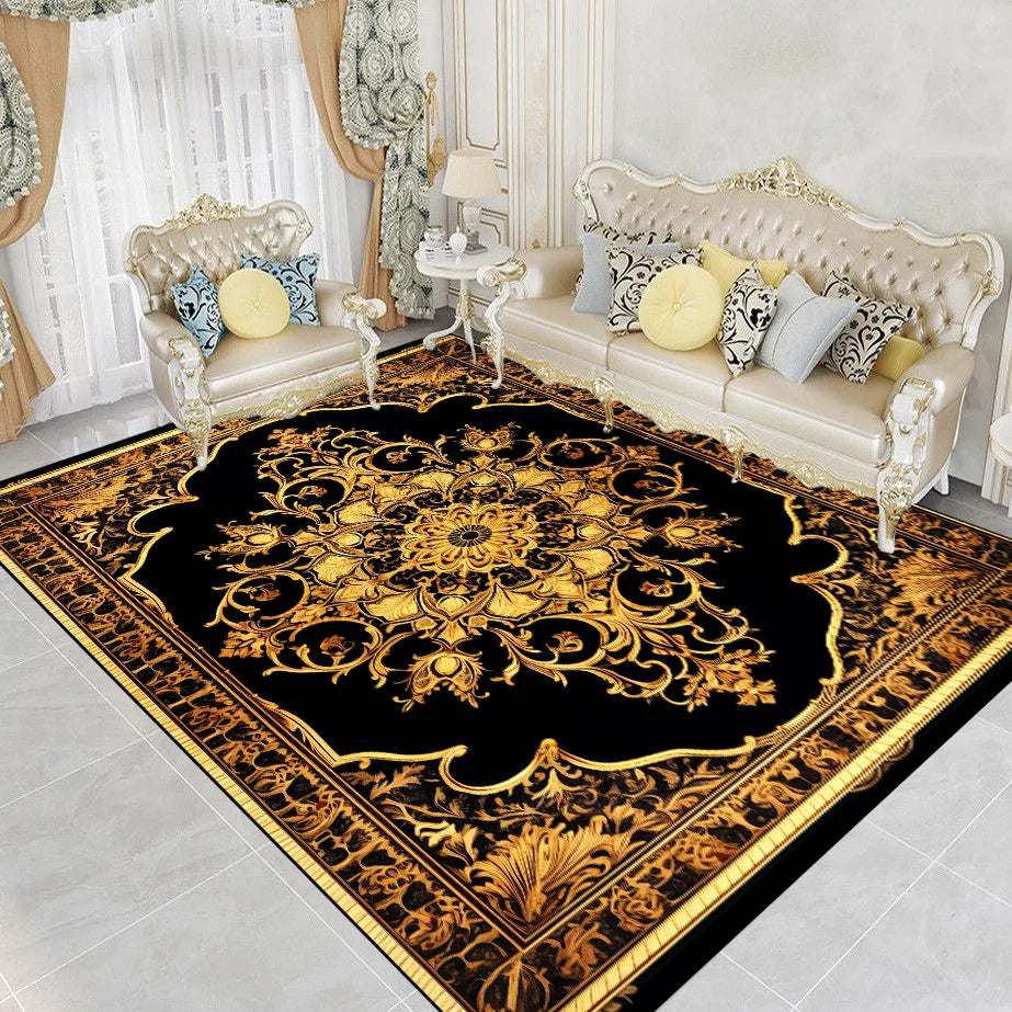 European Gorgeous Large Area Carpet Living Room Bedroom Area Rugs 200x300cm Soft Non-slip Entrance Mat