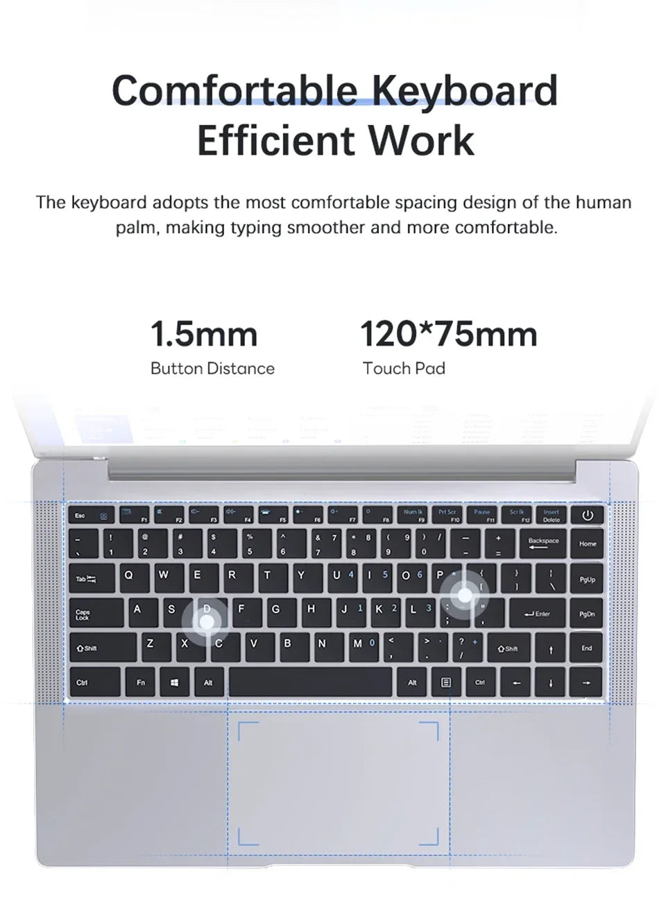 14.1 Inch FHD Ultra Thin Laptop Intel N3700/4405U Win11 DDR4 16GB/32GB RAM 2TB SSD Portable Business Office Notebook PC