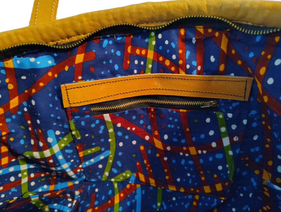 Nourishment Rectangular Handmade Laptop Work Sisal Straw Blue Basket Tote Handbag