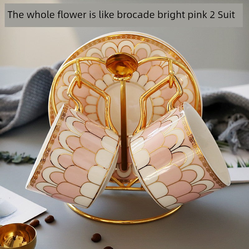 Luxury Gold Plated Ceramic Dinnerware