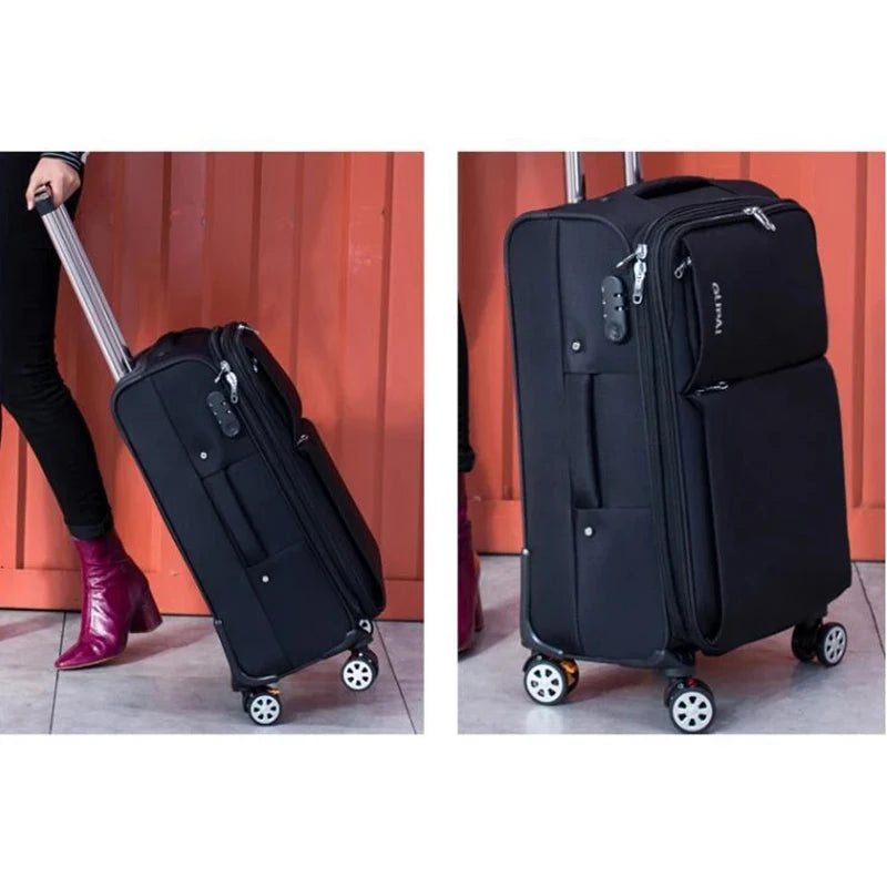 Travel Suitcases 20/22/24 Inch Rolling Luggage Unisex Business Waterproof Travel Bag Luggage Trolley