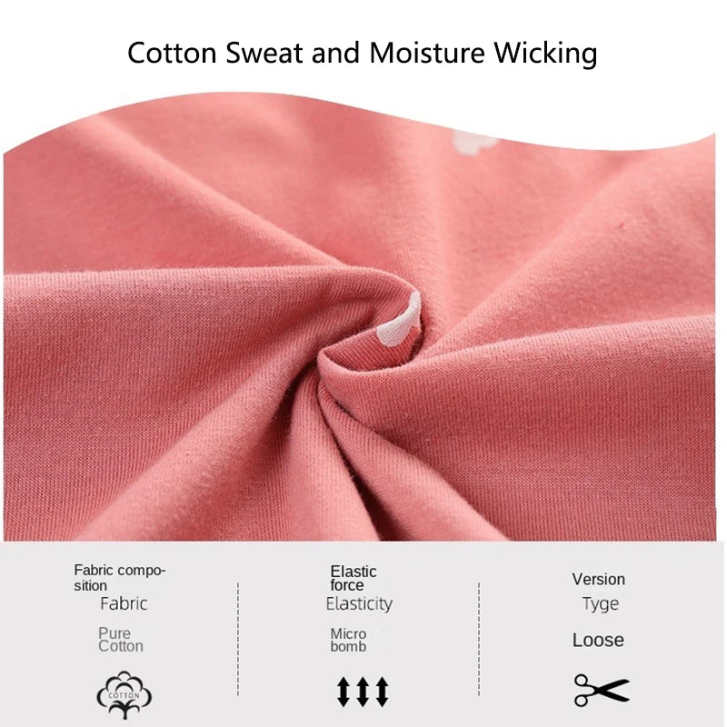 High Quality Large Size Women Cotton Pajamas Button down Tops and Trousers Set Sleepwear Homewear