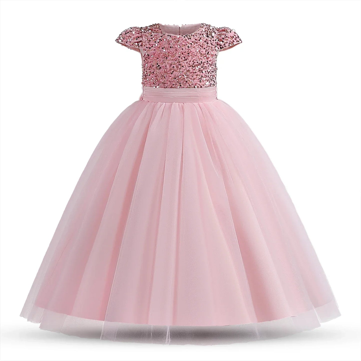 Elegant Girls Long Sequin Princess Dresses