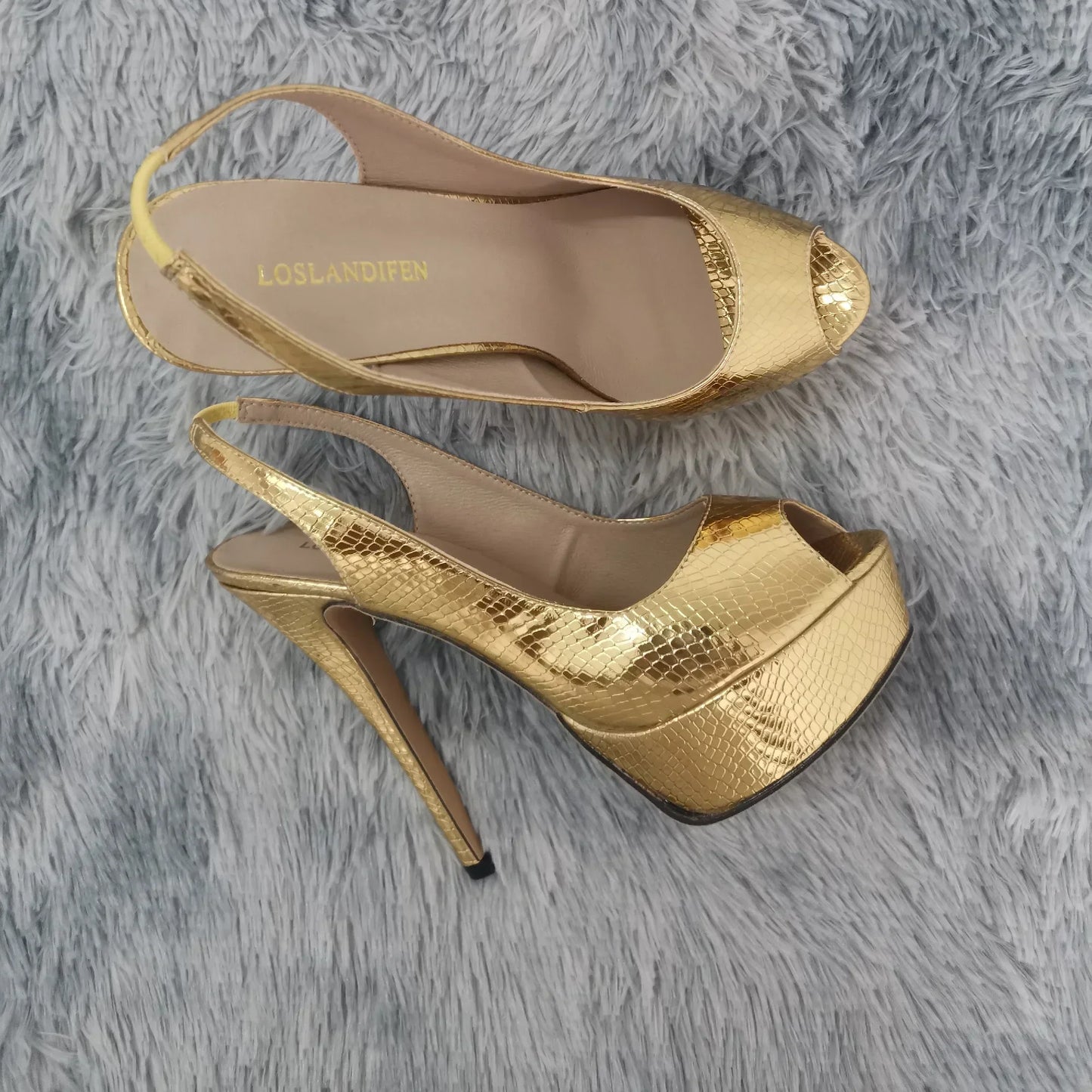 Women Sandals Stilettos 14CM Platform High Heels Sexy Pumps Open Toe