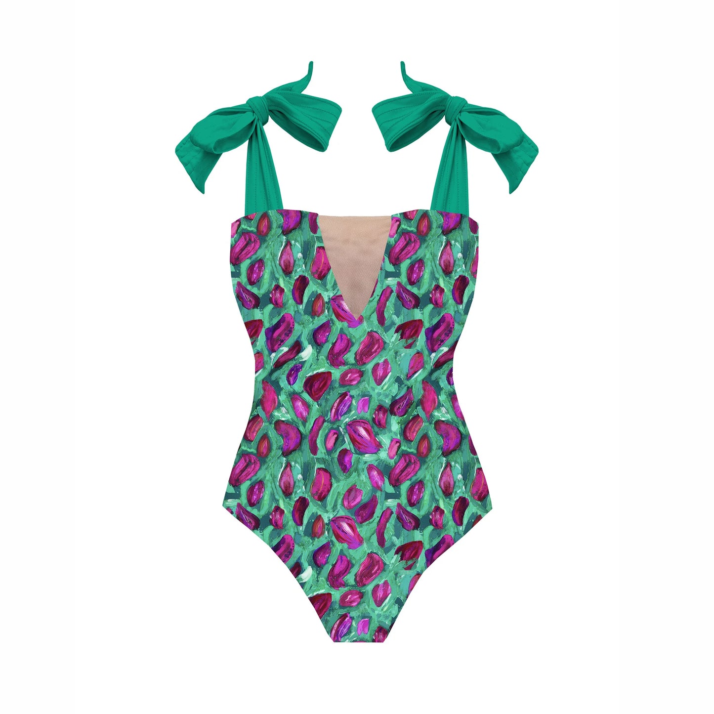 2-Piece Shoulder Ruffle Swimsuit With Cover Up Sexy Beachwear