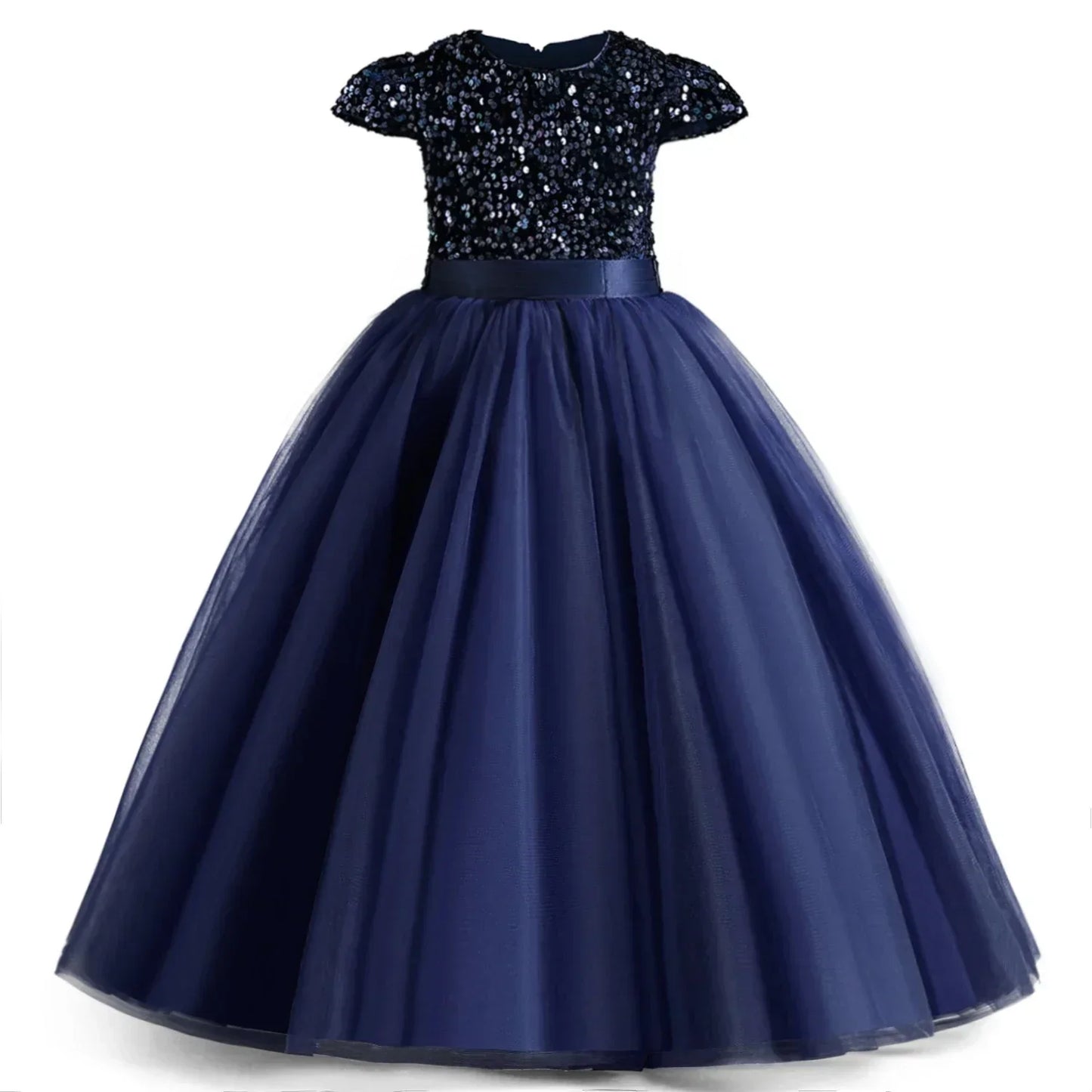 Elegant Girls Long Sequin Princess Dresses