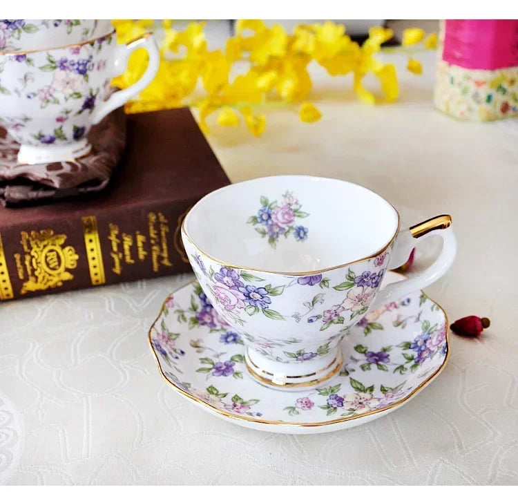 European Bone china coffee set Creative simple ceramic porcelain dish Afternoon tea milk cup 200ML