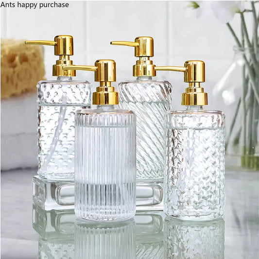 Transparent Bathroom Accessories Soap Bottle Dispenser